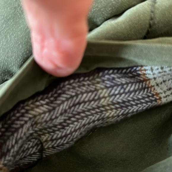 Vest by Supplies at Union Bay NWT. Military Green xsp plaid flannel lining - Picture 6 of 10